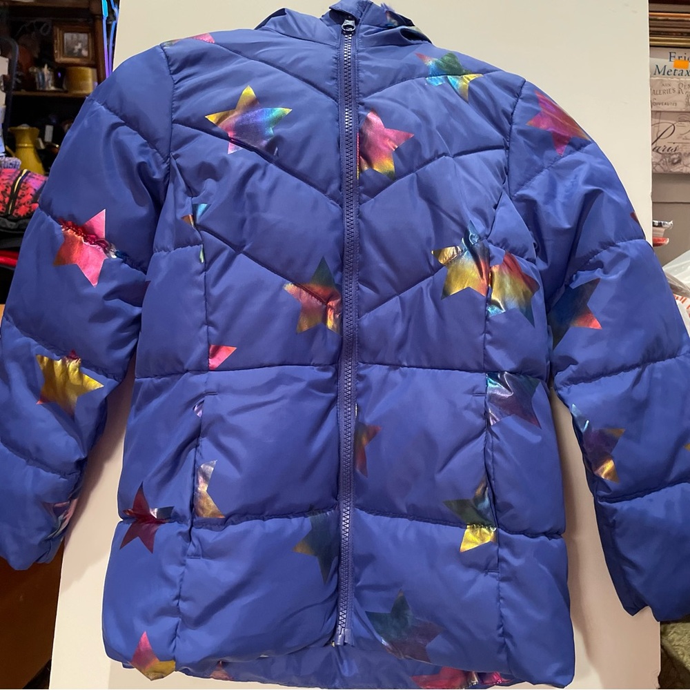 Kids Puffer Jacket, Wonder Nation S (6-6X),adorable with warm fleece lining.